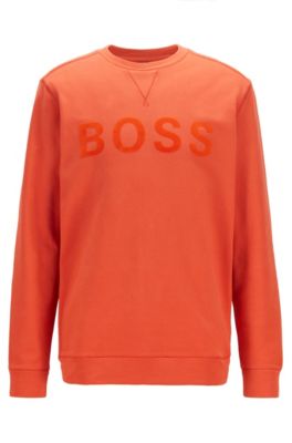 orange hugo boss jumper