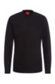 Easy-iron extra-slim-fit shirt in cotton poplin, Black