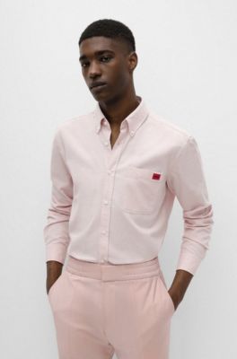 pink slim fit shirt