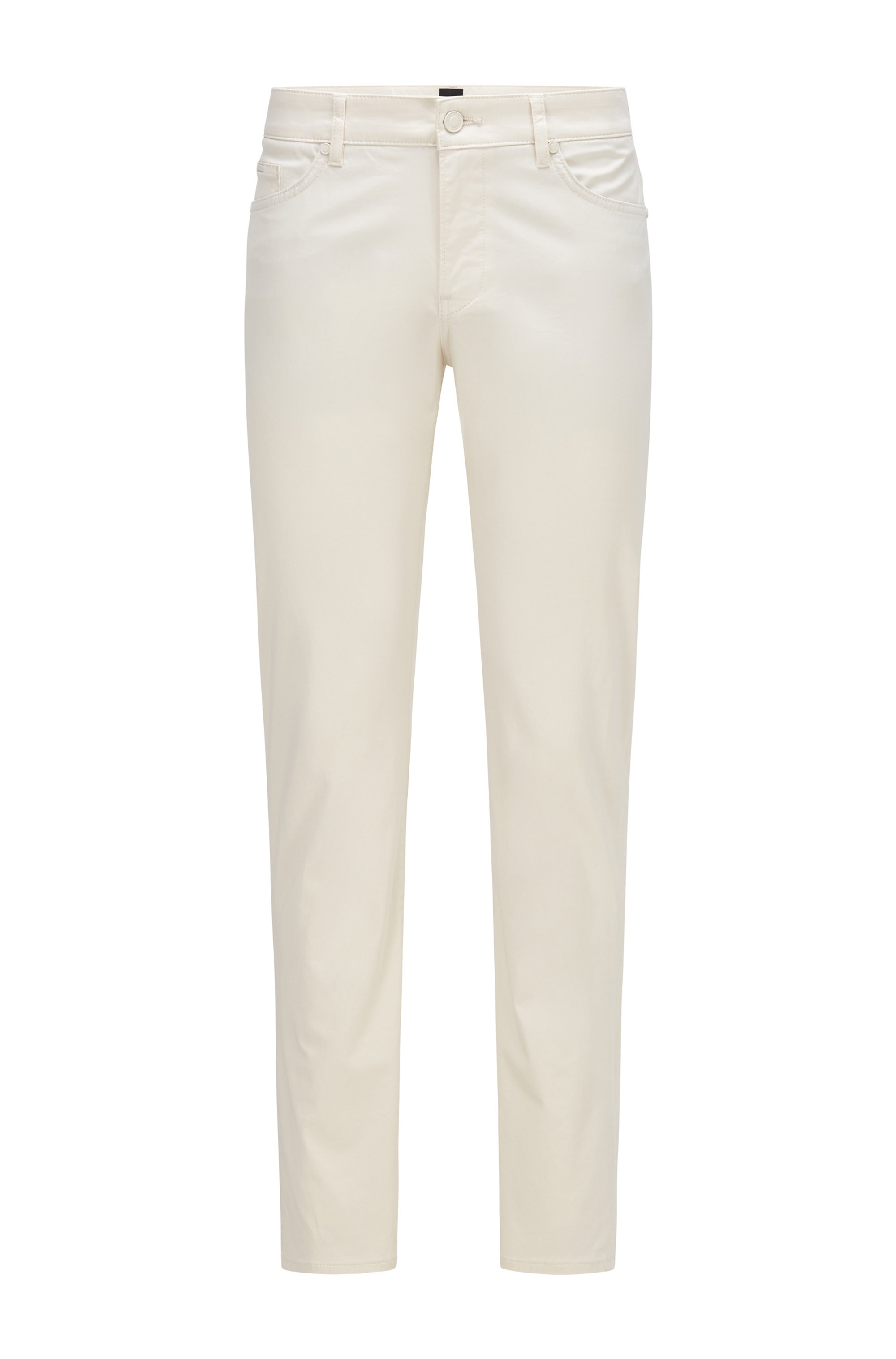 Slim-fit jeans in comfort-stretch denim, White