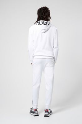 white hugo boss tracksuit