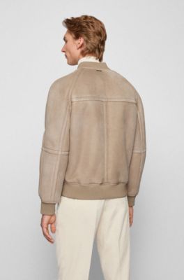 hugo boss shearling jacket