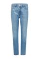 Regular-fit jeans in mid-blue Italian denim, Blue
