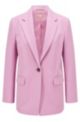 Regular-fit jacket in stretch twill, light pink