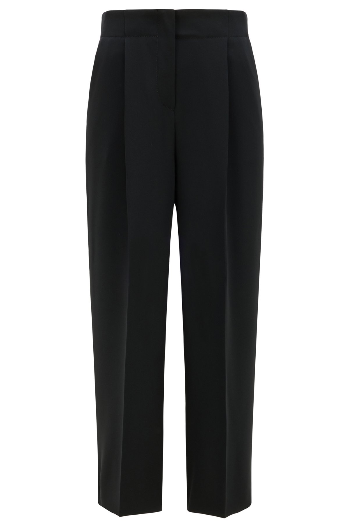 BOSS - Relaxed-fit crease-resistant trousers in Japanese crepe
