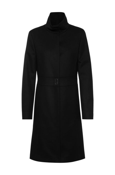 HUGO - Regular-fit coat in a virgin-wool blend
