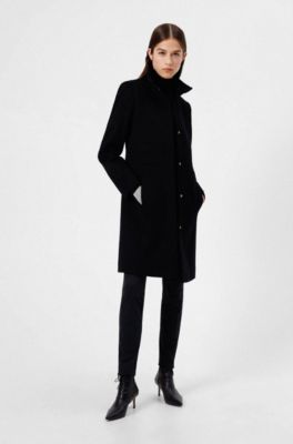 HUGO - Regular-fit coat in a virgin-wool blend