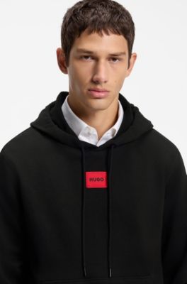 Sudadera con capucha de algod&oacute;n, Negro