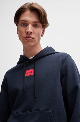 Sweat à capuche Hugo Boss bleu marine J25L97