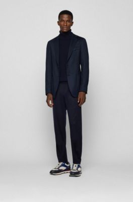 hugo boss blue suit sale