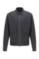 Slim-fit jacket in Vitale Barberis Canonico wool, Dark Grey