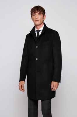 black puffer coat