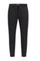 Cotton-blend tracksuit bottoms with logo and pixel print, Black