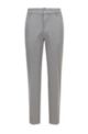 Crease-resistant trousers in stretch twill with secure pocket, Grey