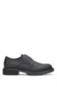 Rubberised Derby shoes with neoprene details, Black
