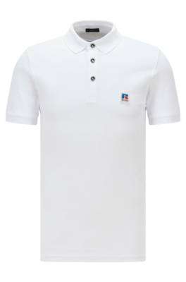 Polo en maille Slim Fit mixte avec logo exclusif