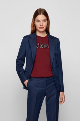 womens dark blue suit