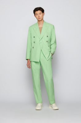BOSS - Regular-fit suit in stretch cotton