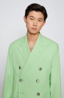 green hugo boss suit