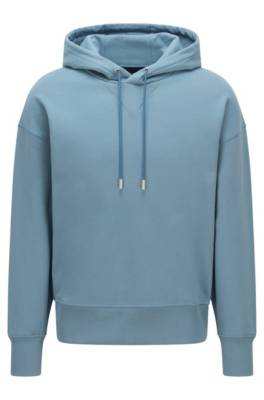 Sweat à capuche en molleton de coton à la finition fluide