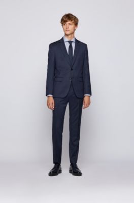 navy boss suit