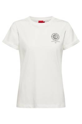 T-shirt Slim Fit en coton biologique avec icône exclusive