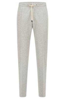 Pantalon Slim Fit en tissu stretch à motif chiné