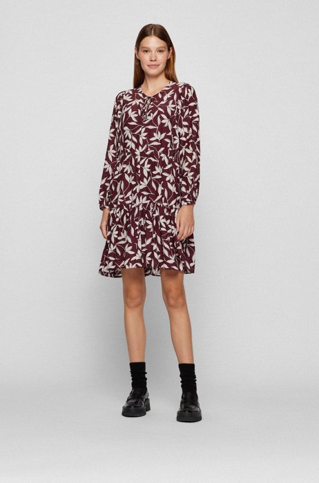 Relaxed-fit tunic dress with collection print, Patterned