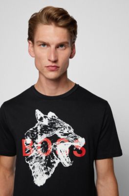 BOSS - Regular-fit T-shirt in cotton 