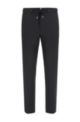 Slim-fit pants in performance-stretch fabric, Black