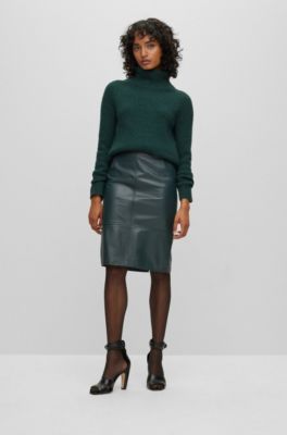 BOSS Green Metallic Midi Skirt