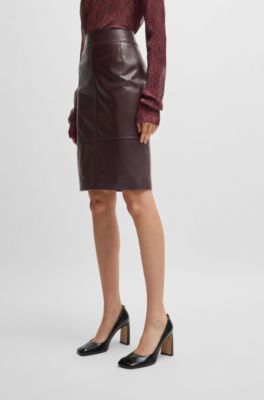 HUGO BOSS Women レザースカート - クラシック 