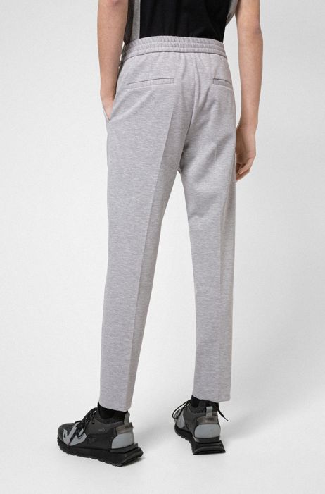Extra long tendance pantalon look pantalon stretch gris chiné 