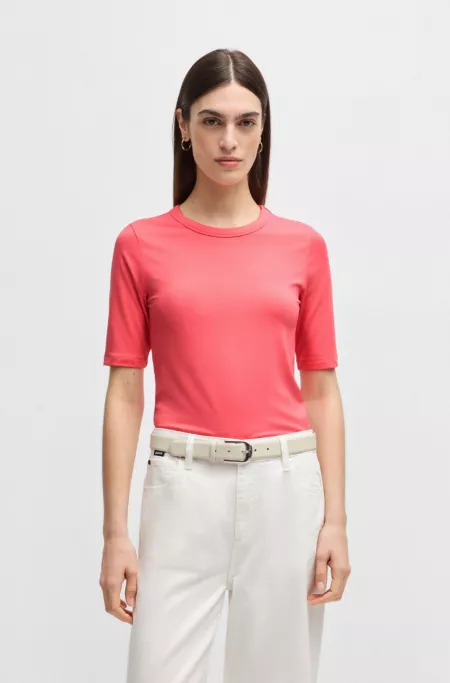 Slim-fit T-shirt in a stretch-modal blend