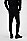 网络宣言徽标装饰棉质运动裤,  001_Black