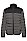 搭配开叉徽标设计混合材质修身版型羽绒夹克外套,  016_Charcoal