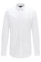 Extra slim-fit overhemd van gemakkelijk te strijken popeline, Wit