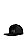 防水帽饰以老虎图案和莱茵石徽标,  001_Black