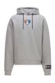 BOSS x NBA cotton-blend hoodie with coordinating logos, NBA Knicks