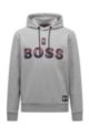 BOSS x NBA cotton-blend hoodie with colourful branding, NBA Generic