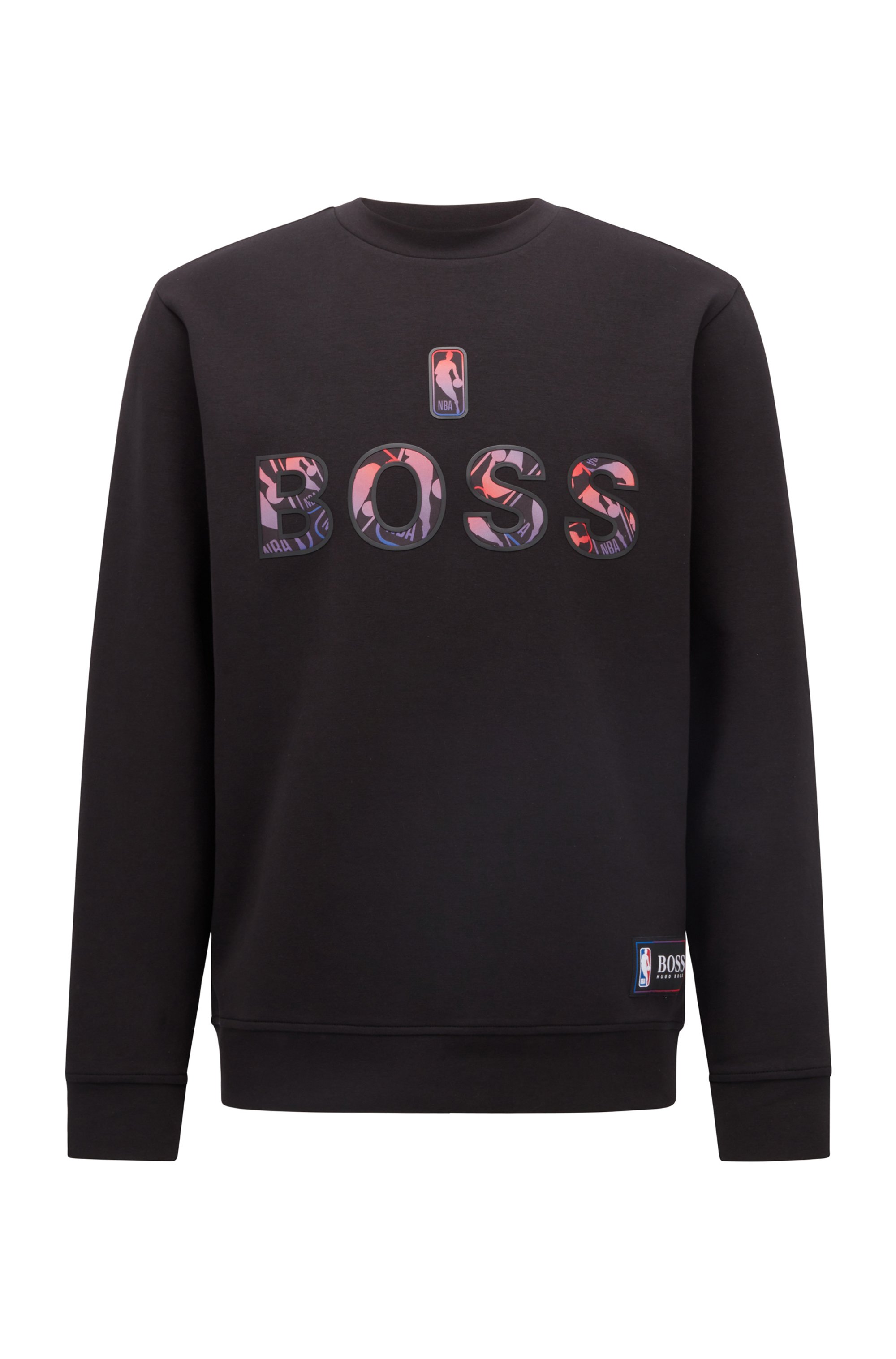 BOSS x NBA relaxed-fit sweatshirt with colorful branding, NBA Generic