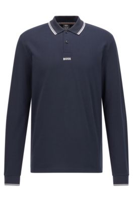 hugo boss long sleeve polo sale