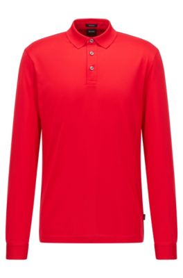 BOSS - Poloshirt met lange mouwen van 
