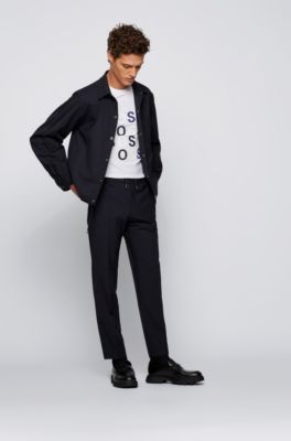 hugo boss cotton jersey blazer