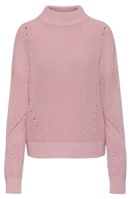 HUGO - Relaxed-fit sweater in organic cotton