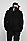 BOSS 博斯品牌饰带人造毛皮毛绒拉链外套衬衫,  001_Black