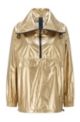 Relaxed-fit windbreaker jacket in metallic fabric, Gold