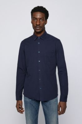 jersey oxford shirt