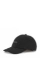 Cotton-twill cap with raised logo, Black
