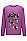醒目艺术图案装饰平纹针织棉质 T 恤,  523_Bright Purple